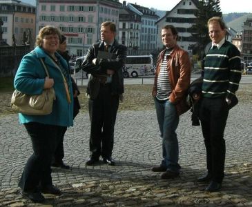 Vor dem Kloster Einsiedeln